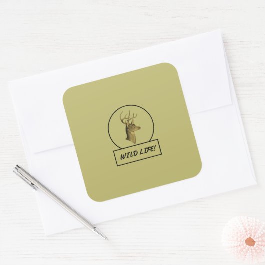 Buck Head Dark Khaki Stickers (Envelop)