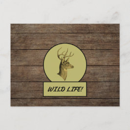 Buck Head Dark Wood Briefkaart