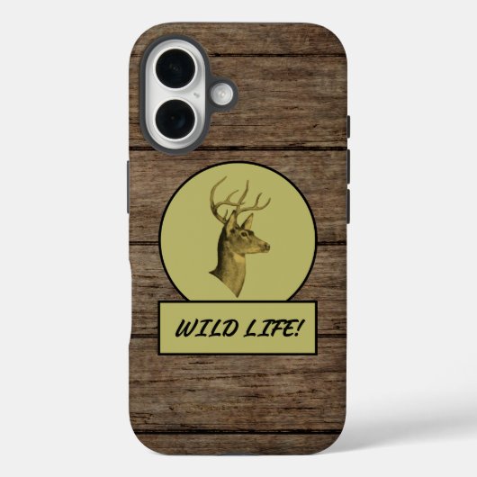 Buck Head Dark Wood iPhone hoesjes (Achterkant)