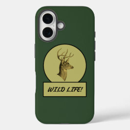 Buck Head Donkergroene iPhone hoesjes