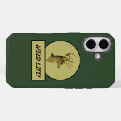 Buck Head Donkergroene iPhone hoesjes (Achterkant (horizontaal))