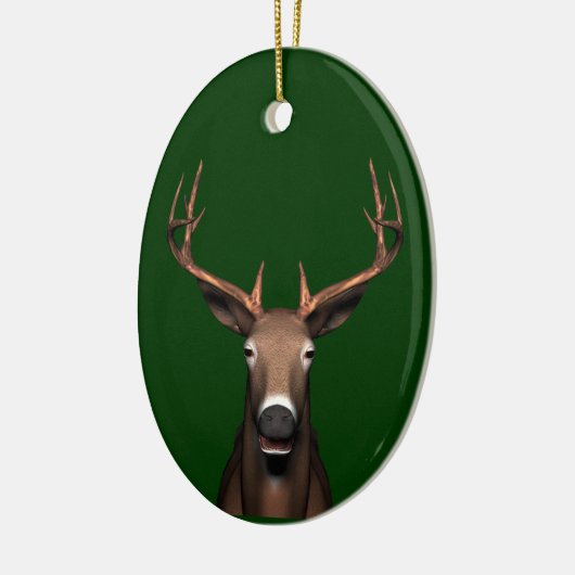 Buck Head Keramisch Ornament (Links)