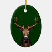 Buck Head Keramisch Ornament (Voorkant)