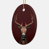 Buck Head Keramisch Ornament (Links)