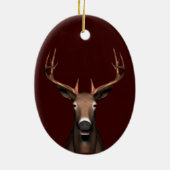 Buck Head Keramisch Ornament (Achterkant)