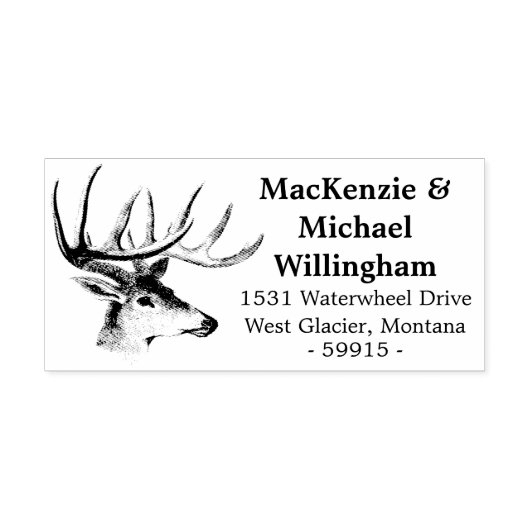 Buck Head Return Address Stempel (Afrduk)