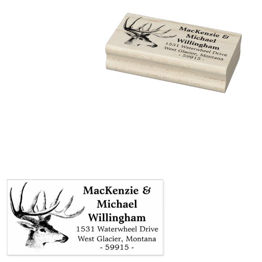 Buck Head Return Address Stempel (Gestempeld)