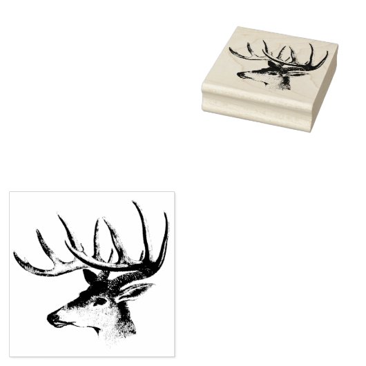Buck Head Rubberstempel (Gestempeld)