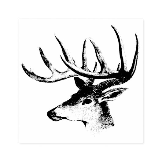 Buck Head Rubberstempel (Afrduk)