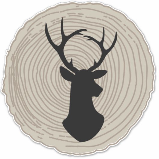 Buck Herten Dier Natuur Kind Kamer Sticker (Voorkant)