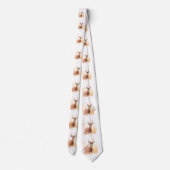 Buck herten in hoog gras stropdas (Achterkant)