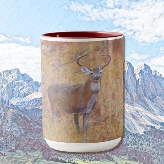 Buck Herten Natuur Art Wild Animal Mok Cup