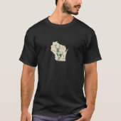 Buck Herten Wisconsin Outdoor Wildlife Hunt Trophy T-shirt (Voorkant)