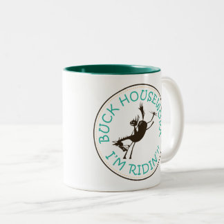 Buck Housework! Ik loop rond! Tweekleurige Koffiemok