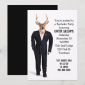 Buck In a Tuxedo voor vrijgezellenfeest Kaart (Voorkant / Achterkant)