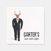 Buck In a Tuxedo voor vrijgezellenfeest Servet (Voorkant)