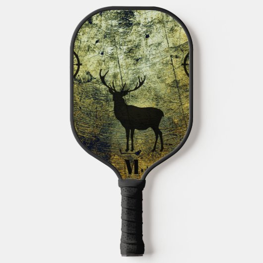 Buck in de Bossen Modern Monogram Pickleball Paddle (Voorkant)