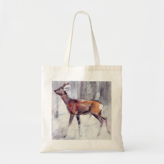 Buck in de sneeuw van 2000 tote bag (Voorkant)