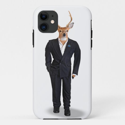 Buck in een tux Case-Mate iPhone case (Achterkant)