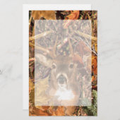 Buck in Herfst Camo White Tail Deer Briefpapier (Voorkant / Achterkant)