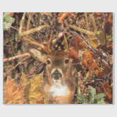 Buck in Herfst Camo White Tail Deer Cadeaupapier (Vlak)