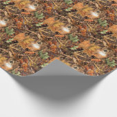 Buck in Herfst Camo White Tail Deer Cadeaupapier (Hoek)