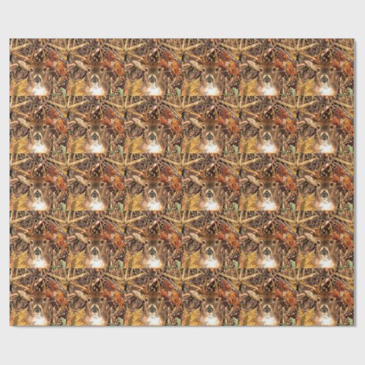 Buck in Herfst Camo White Tail Deer Cadeaupapier (Vlak)