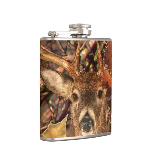 Buck in Herfst Camo White Tail Deer Heupfles (Rechts)