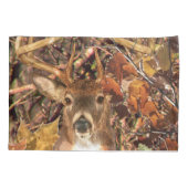 Buck in Herfst Camo White Tail Deer Kussensloop (Achterkant-Links)