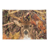 Buck in Herfst Camo White Tail Deer Kussensloop (Achterkant-Rechts)