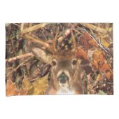 Buck in Herfst Camo White Tail Deer Kussensloop (Voorkant-Rechts)