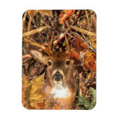 Buck in Herfst Camo White Tail Deer Magneet (Verticaal)