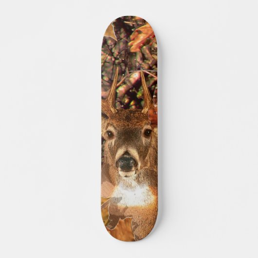 Buck in Herfst Camo White Tail Deer Persoonlijk Skateboard (Voorkant)