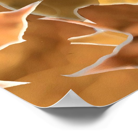 Buck in Herfst Camo White Tail Deer Poster (Hoek)