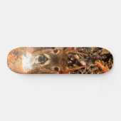 Buck in Herfst Camo White Tail Deer Skateboard (Horizontaal)