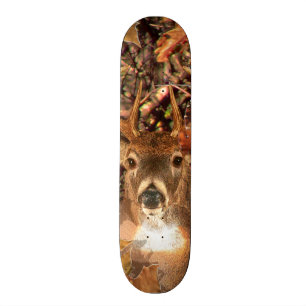 Buck in Herfst Camo White Tail Deer Skateboard
