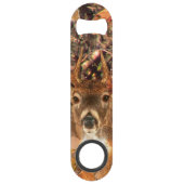 Buck in Herfst Camo White Tail Deer Speed Flessenopener (Voorkant)