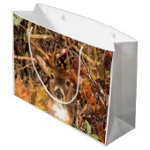 Buck in Herfst seizoen scene White Tail Deer Large Cadeautasje (Achterkant Gekanteld)