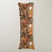 Buck in Herfst seizoen scene White Tail Deer Lichaamskussen (Voorkant Verticaal)