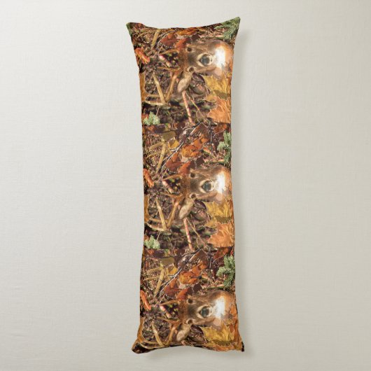 Buck in Herfst seizoen scene White Tail Deer Lichaamskussen (Achterkant (Verticaal))