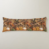 Buck in Herfst seizoen scene White Tail Deer Lichaamskussen (Voorkant)