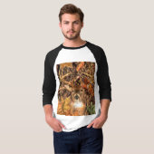 Buck in Herfst seizoen scene White Tail Deer T-shirt (Voorkant volledig)