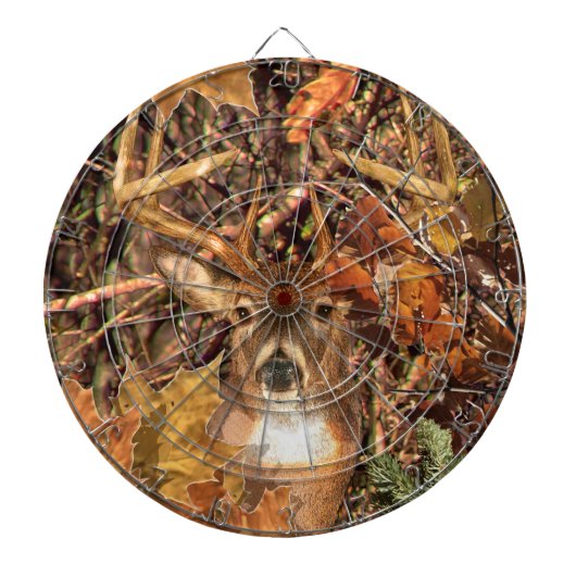 Buck in Hunter Camo White Tail Deer Dartbord (Voorkant)