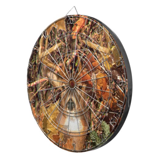 Buck in Hunter Camo White Tail Deer Dartbord (Voorkant Rechts)