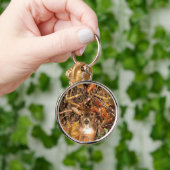 Buck in Hunter Camo White Tail Deer Sleutelhanger (Hand)