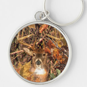 Buck in Hunter Camo White Tail Deer Sleutelhanger