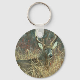 Buck in the Grass Sleutelhanger