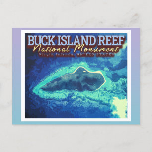 BUCK ISLAND REEF - VIRGIN ISLANDS VERENIGDE STATEN BRIEFKAART