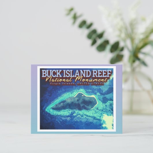 BUCK ISLAND REEF - VIRGIN ISLANDS VERENIGDE STATEN BRIEFKAART (Staand voorkant)