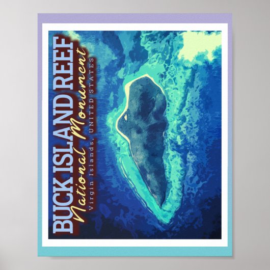 BUCK ISLAND REEF - VIRGIN ISLANDS VERENIGDE STATEN POSTER (Voorkant)